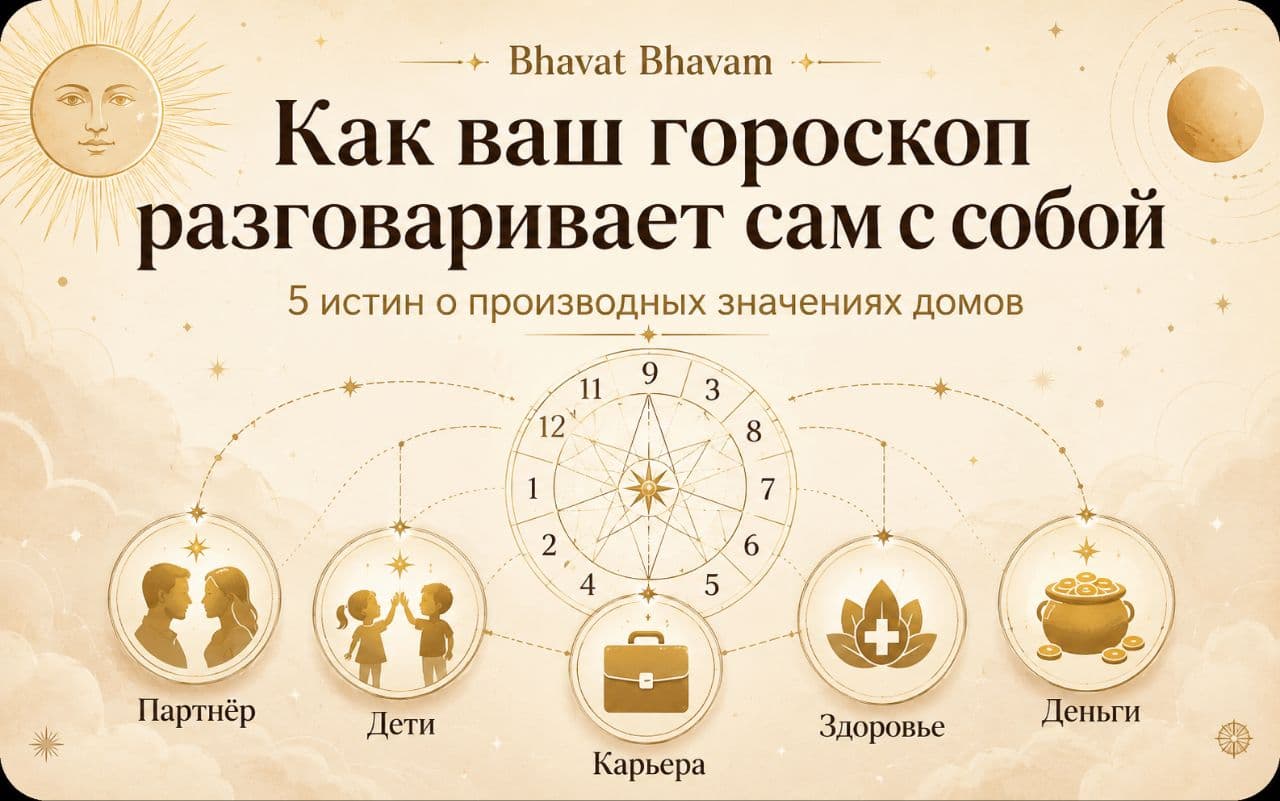 Как ваш гороскоп «разговаривает» сам с собой: 5 удивительных истин о производных значениях домов