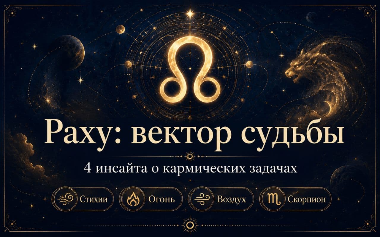 Раху: Вектор вашей судьбы. 4 неожиданных инсайта о кармических задачах из ведической астрологии